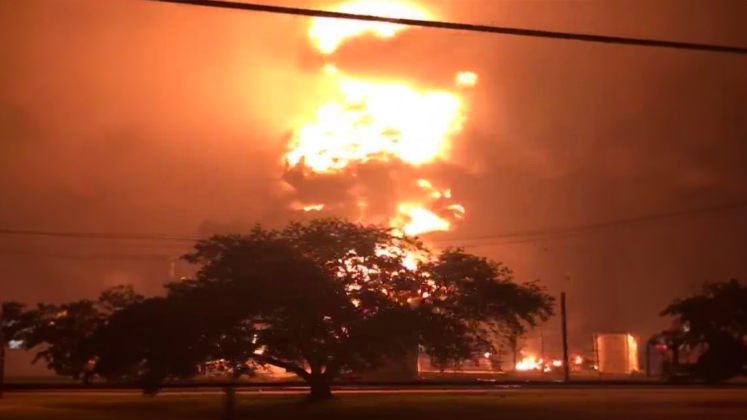 Explosion at 2:40 a.m. on Nov. 27, 2019 captured by cell phone video