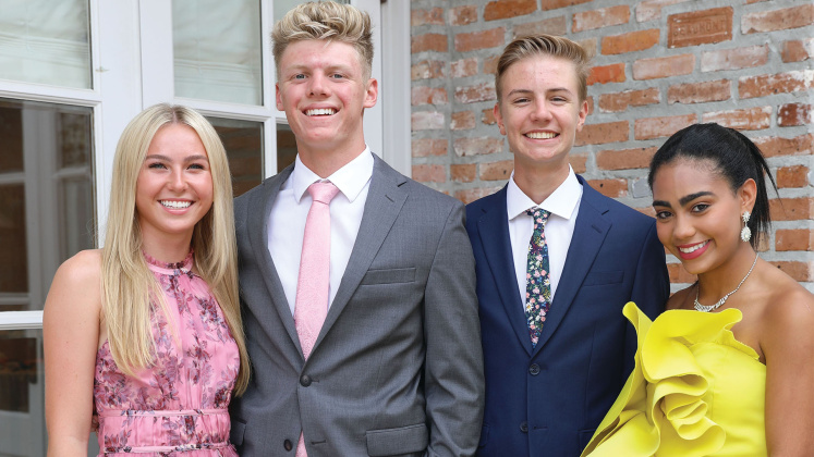 Bella Duke, Baylor Latham, Tyler Ruppel and Macy Richardson