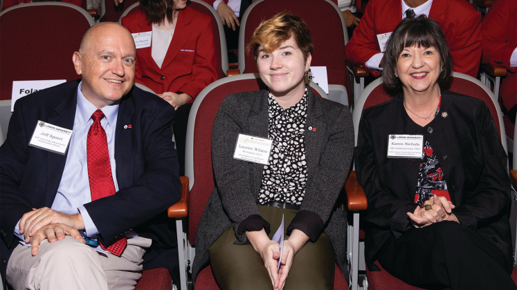 Jeff Spoeri, Lauren Wilson and Karen Nichols