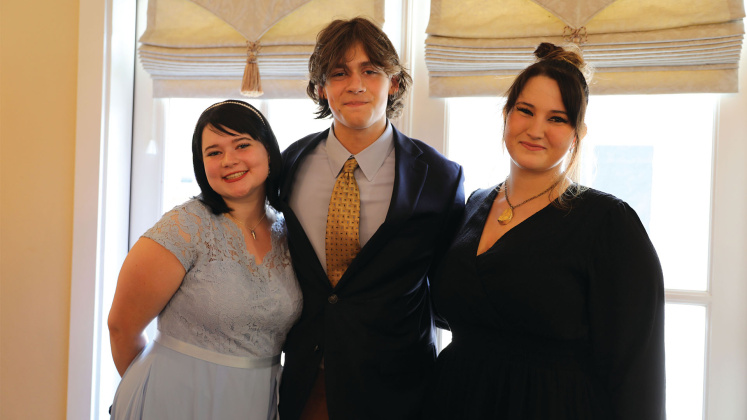 Shelby Sites, Thomas Barber and Lily LeBlanc