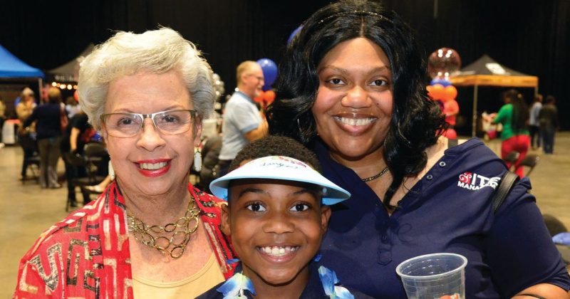 Hetty Brown, Langston Gentry and Katurah Gentry