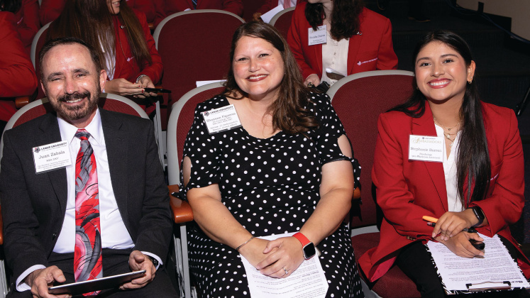Juan Zabala, Shannon Figueroa and Stephanie Barron