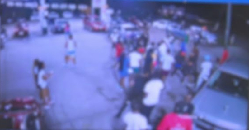 YouTube video footage of assault