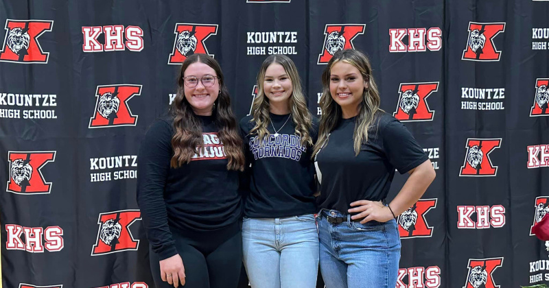 Emily Smith, Laney Shivers and Kitty Coe
