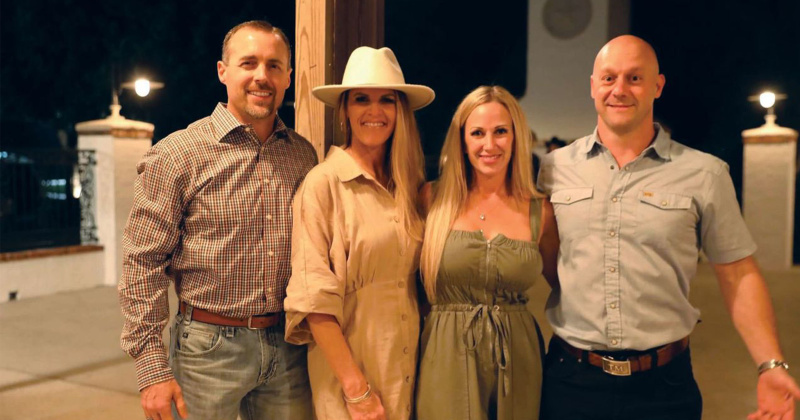 Galin and Nadine Latham, Wendi and Tony Malley
