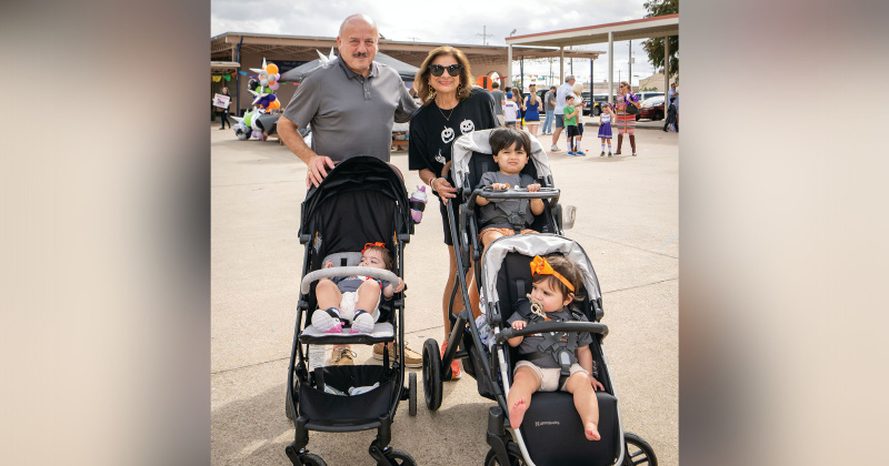 Joe and Cathy Majdalani, Vivie, Nico and Sicily Lokey