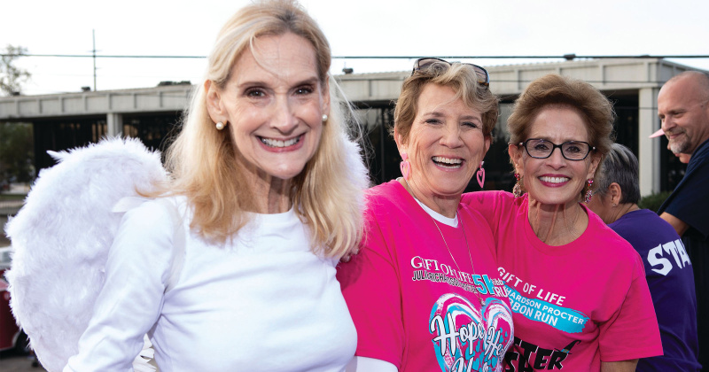 Charlotte Mains, Elaine Henderson and Norma Sampson