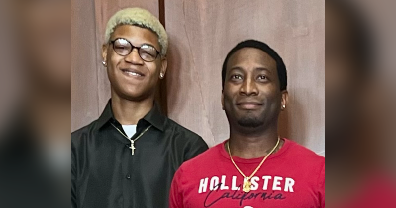 Sixteen-year-old Rome Dunbar stood proudly next to his dad Raven as his adoption became final during the 23rd annual Jefferson County Adoption Day celebration. Sixteen-year-old Rome Dunbar stood proudly next to his dad Raven as his adoption became final during the 23rd annual Jefferson County Adoption Day celebration.