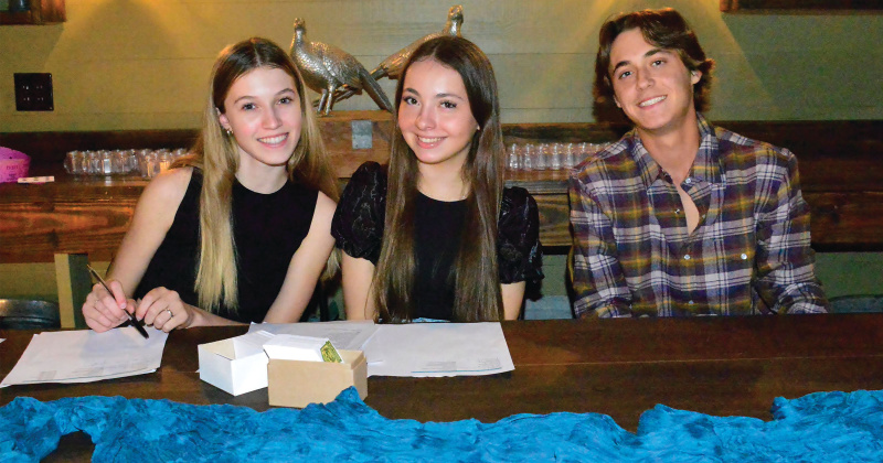 Carlisle Ohmstede, Fallon Morrow and Rudy Mazzola