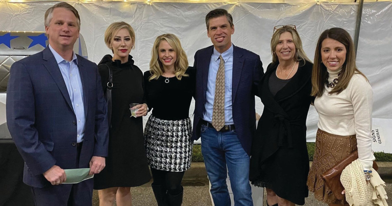 Cade Bernsen, Marianne Laine, Lindsay and Baylor Wortham, Christine Stetson and Meredith Bernsen