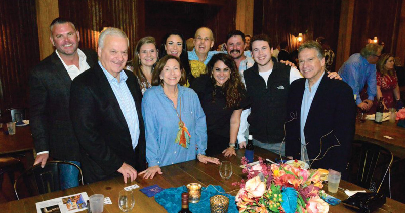 Alan Frazier, June and Ina Messina, Kathryn Messina, Abbi Frazier, Brent Messina, Madelyn Mes- sina, Jonathan Busceme, Chris Messina and Vincent Messina