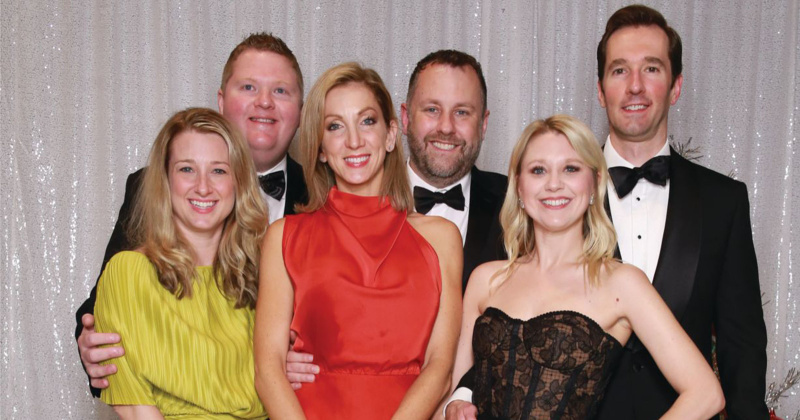 Hallie and Travis Gates, Heather and Warren Wise, Katie and Jordan Bond