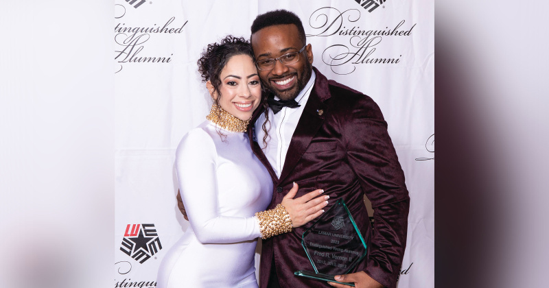 Wafa and Fred Vernon II (Lamar University Distinguished Alumni Awards, January 2023)