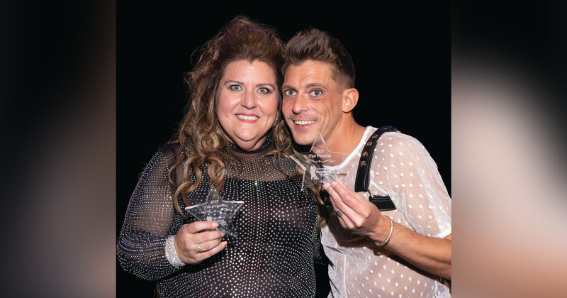 April Tolbert and Andrew McClusky  (Junior League of Beaumont’s ‘Dancing with the Stars of Southeast Texas’, March 2023)