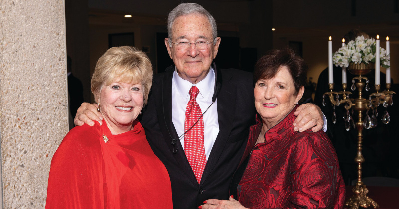 Jo Vance, Jimmy and Susan Simmons (Lamar University’s Le Grand Bal, March 2023)