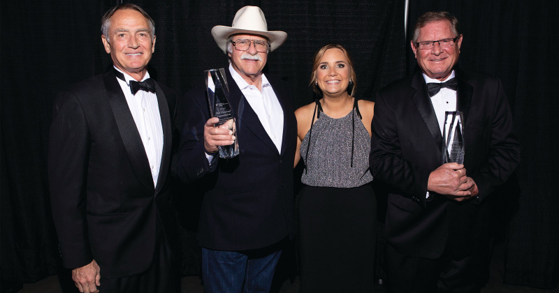 Randy Lombardo, Joe Penland Sr., Teri Hawthorne and Mark Sckobel (Christus Foundation Gala, April 2023)