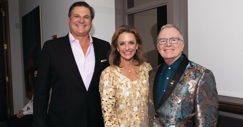 Will and Gillian Jenkins, Jeff McManus (‘Light Up the Night Gala’, September 2023)