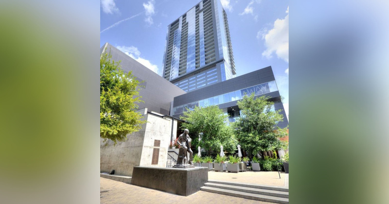 Naymola’s Austin apartment building markets one bedrooms in excess of $1 million.