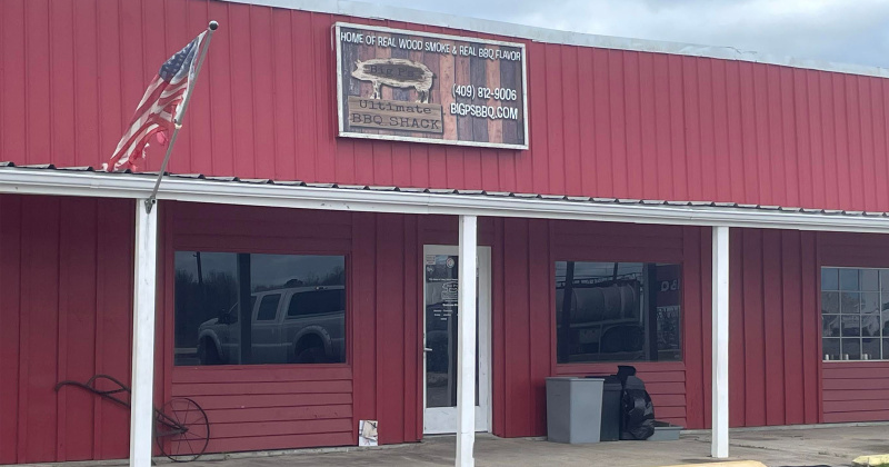 An empty building now sits where the former Big P’s Ultimate BBQ Shack once operated.