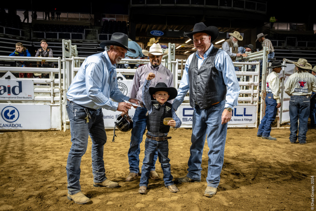Mutton bustin champion (Photo by Chad Cooper)