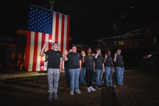 New recruits of the U.S. Army (Photo by Chad Cooper)