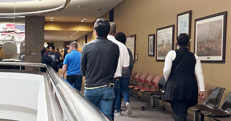 A jury of 12 and three alternates were selected March 11 from a pool of 100.