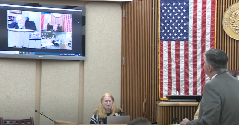 Forensic pathologist Dr. Charles Harvey testifies via Zoom due to health conditions.