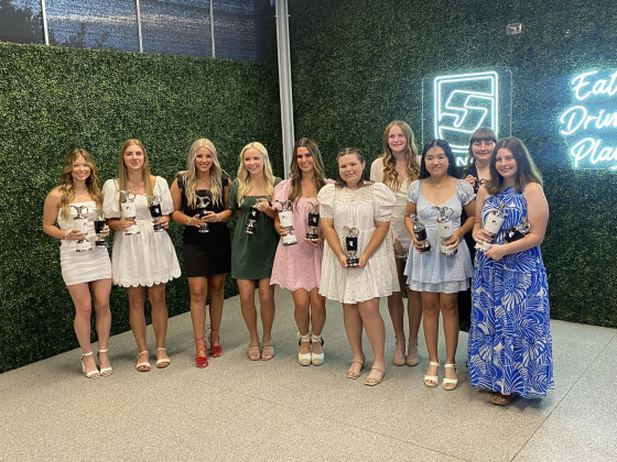 Ashley Hale, Annie Whitehead, Ava Henson, Trinity Smith, Hallie Westfall, Tatum Bean, Jordyn Rucker, Grace Dai, Lannie McMillon and Erin Eaves