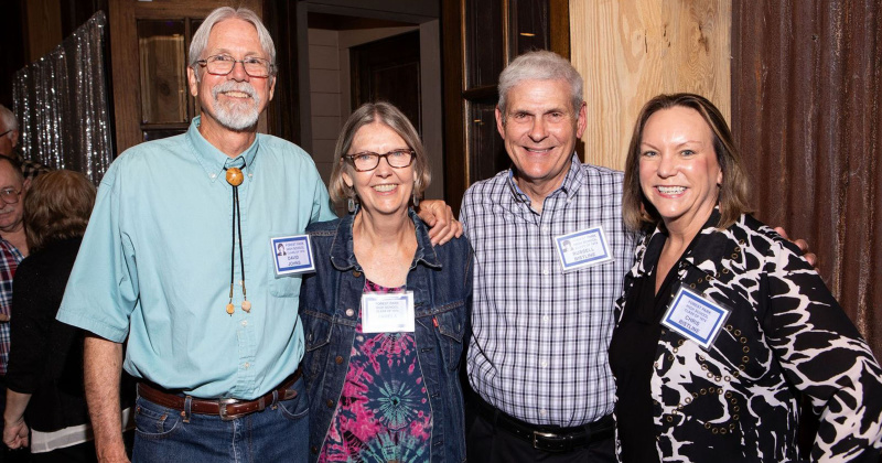 David and Pamela Johns, Russell and Chris Bistline