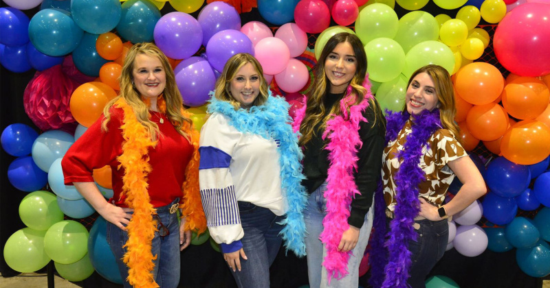 Verenice Rosales, Brandi Doyle, McKenna Bertrand and Kellsey Rodrick