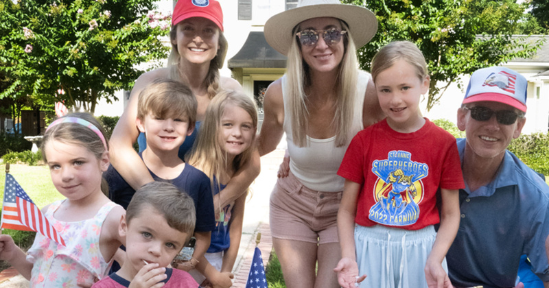 Amelia and Shepherd Dishman, Luka, Amanda and Aspen Danna, Lindsay, Claire and Randy Coleman