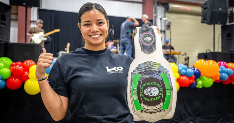 Lauren Haley, of Ko Korean Grill, won Best Taco.
