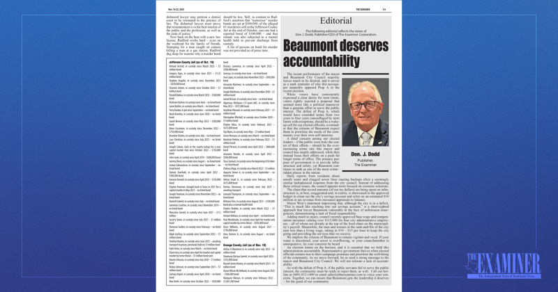 First Place: Best Editorial