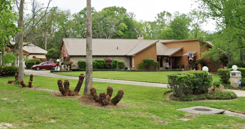 Richardson residence where he is alleged to have held Mel Shelander captive, ‘chained in a shed.’
