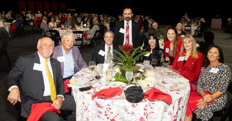 Phillip Fuller, Terry Garth, Joseph Fertitta, Juan Zabala, Sandy Fertitta, Peggy Zabala, Lee Ann Garth and Cheryl Fuller