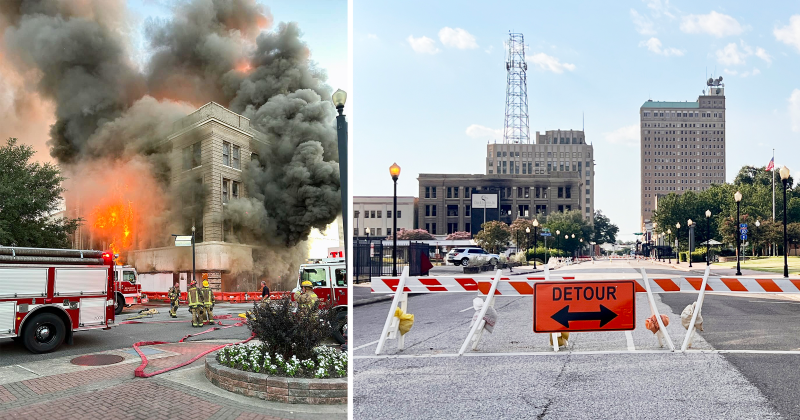 Downtown Beaumont streets remain closed as the Gilbert Building owner asks for more time to make repairs.