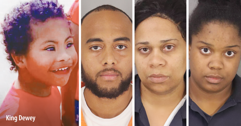 King Dewey, Lewis, Tina Louis, and Kirsten Louis