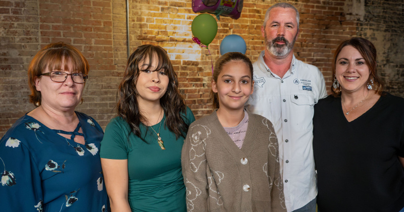 Patti Waite, Marina Tavera, Elicia Tavera, Marcus and Stacey Southerland