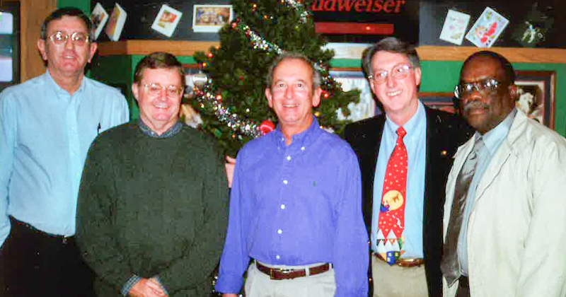 Charles Carver, Tom Mulvaney, Leonard Giblin, Larry Thorne and John Paul Davis