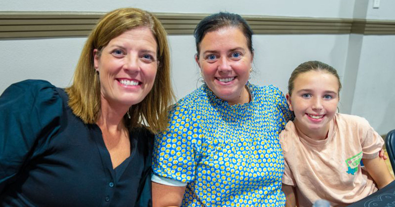 Molly Bennett, Annie Tyner and Parker Tyner