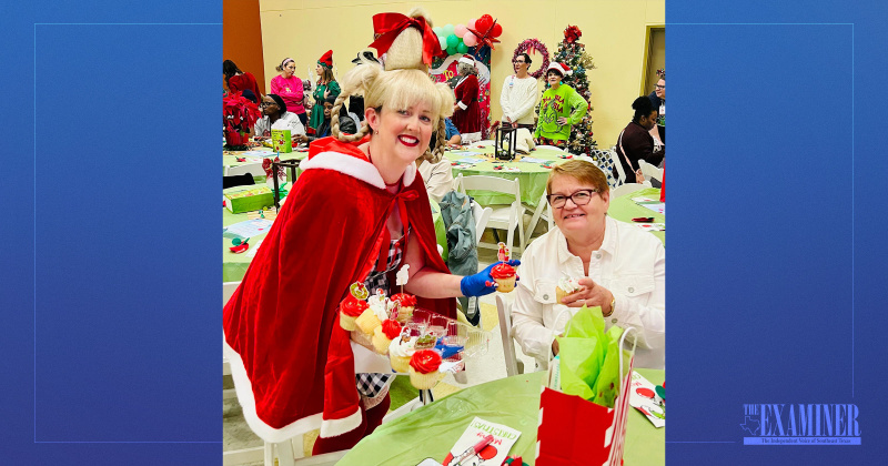 Special characters join the Christmas celebrations at Baptist Hospitals of Southeast Texas.