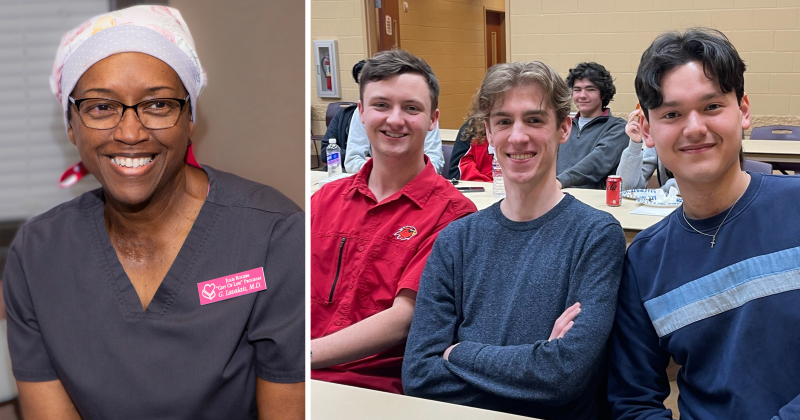 Lavalais, left, and GOL Youth Council members