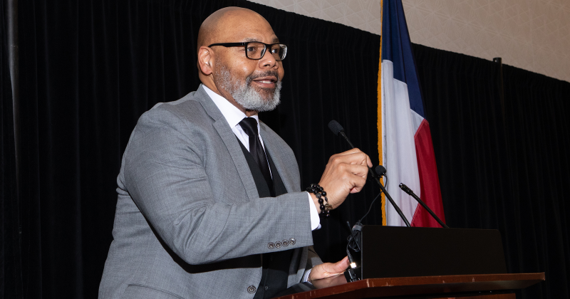 Pastor John Adolph, event emcee