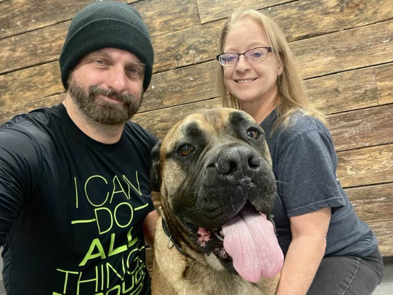 Chester and his wife Lisa work with children facing special challenges and give them wildlife encounters. They also involve their dogs including Hawkeye, a super sweet and photogenic bullmastiff that has visited hundreds of kids and helped several dog bite victims overcome their fear of canines.