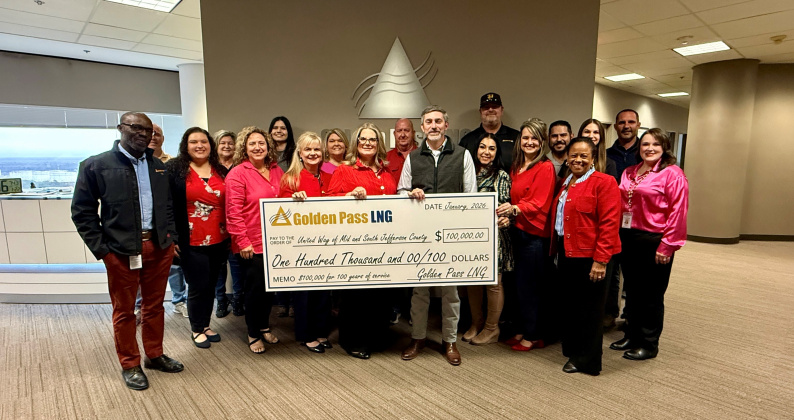 United Way UWMSJC announces $100,000 pledged gift from Golden Pass LNG. Courtesy photo.