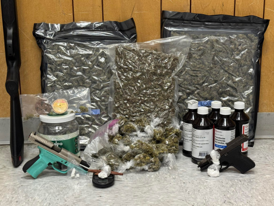 Detectives recovered a firearm believed to have been used in the assault, along with two additional loaded firearms. Investigators also seized suspected narcotics, including cocaine, crack cocaine, tramadol, promethazine, and marijuana.