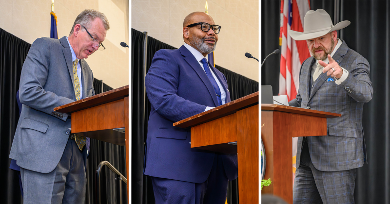 Pastor Rick White, the Rev. Dr. John Adolph, Dr. Ray Callas