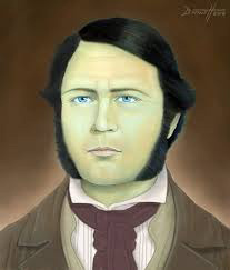 A portrait of Almaron Dickinson, courtesy image.