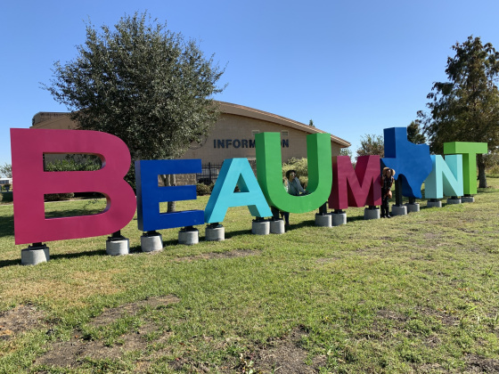 Beaumont sign outside of Ben J. Rogers Regional Visitors Center.