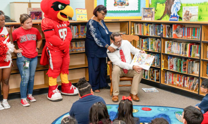In 2025, guests brought free books for students to enjoy. In 2026, Superintendent Sandi Massey has prevented students from checking out a single book in most elementary schools.